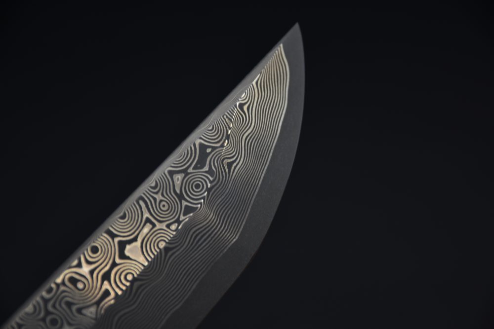 Nigara Hamono Anmon kuzome Ginsan Sakimaru 300mm Snakewood