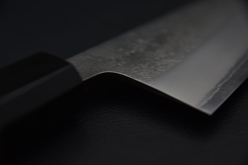 Yoshikane Shirogami #2 Nashiji Santoku 180mm Tagayasan