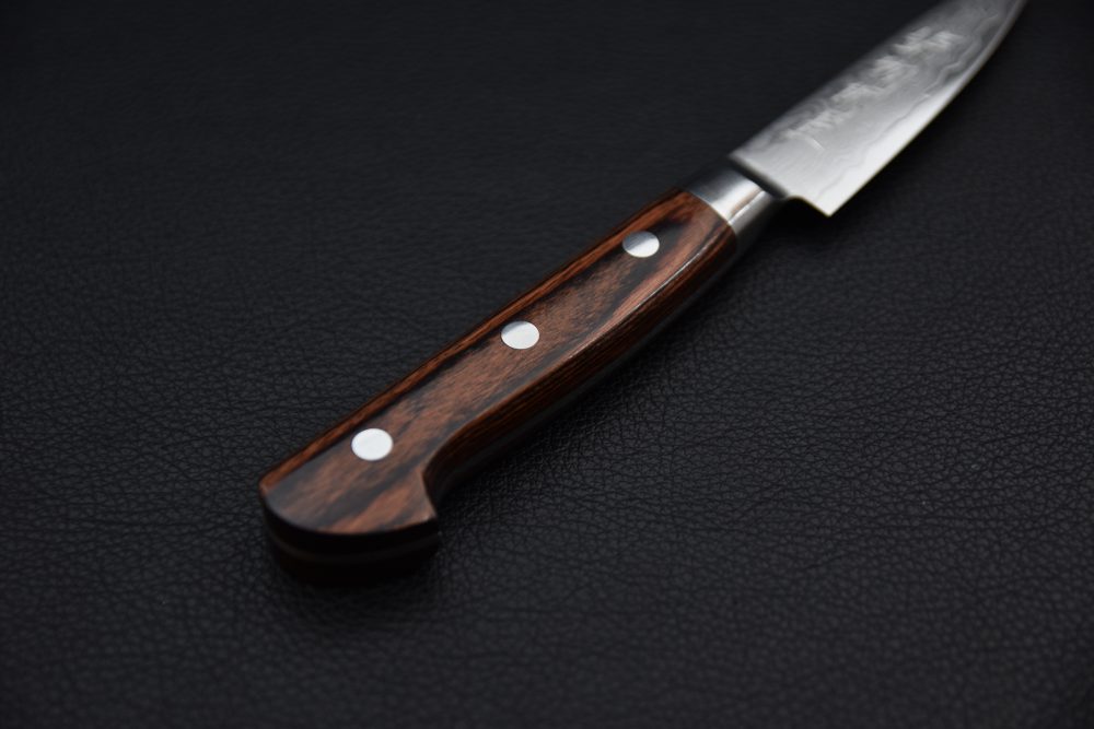 Hitohira Imojiya ST Damascus Office 80mm Imitation d'acajou