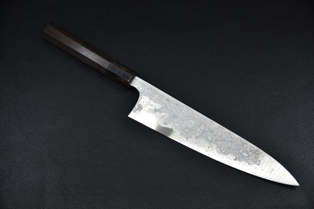 Hitohira Tanaka Yohei Aogami #1 Damascus Gyuto 240mm Ébène de Makassar