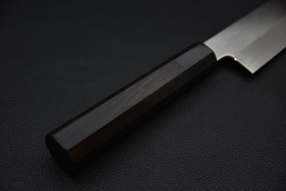 Nakagawa Satoshi Ginsan Migaki Kiritsuke Gyuto 210mm Ébène