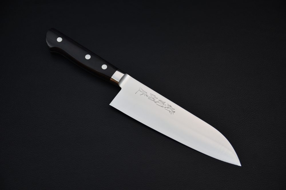 Hitohira Imojiya Aogami #2 Santoku 165mm Pakka