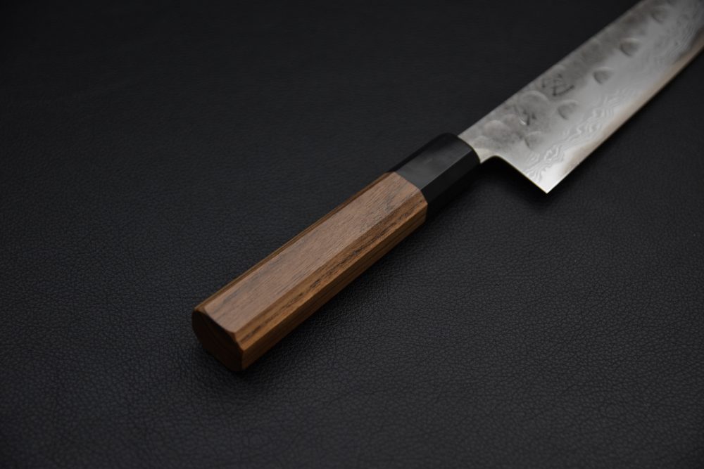 Hatsukokoro Aogami Super Damascus Kurouchi Kiritsuke Gyuto 210mm Walnut