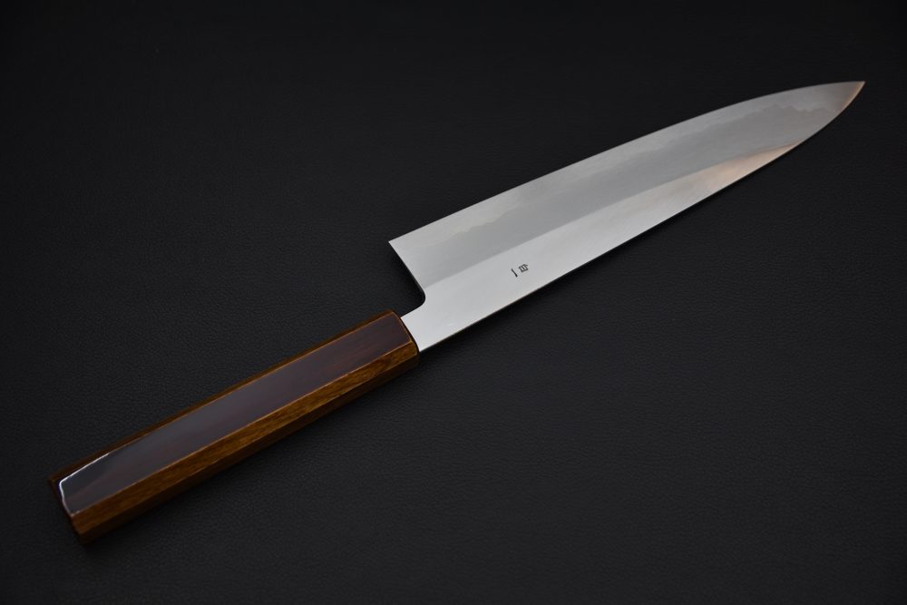 Hado Junpaku Shirogami #1 Stainless Clad Gyuto 240mm Chêne Laqué