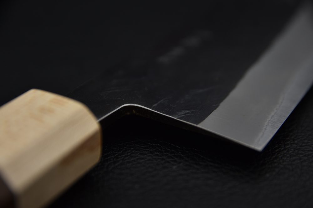 Hitohira TD Aogami #2 Kurouchi Santoku 165mm Noyer