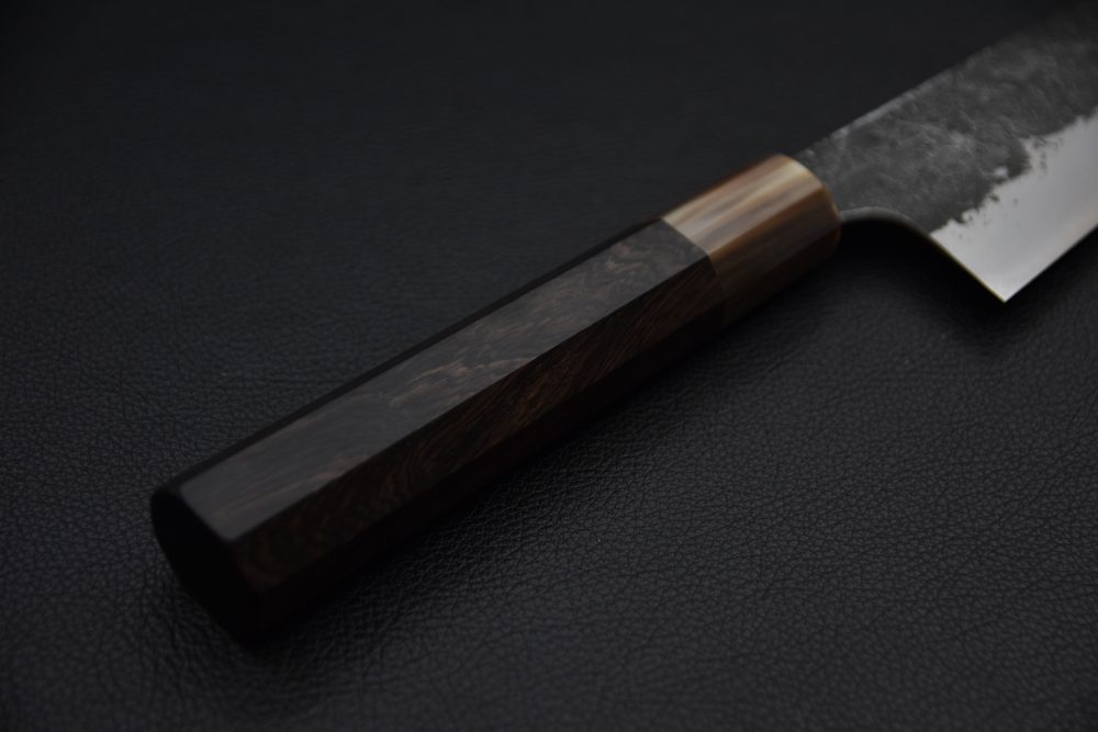 Mazaki Hamono Shirogami #2 Kuro Nashiji Gyuto 240mm Ébène