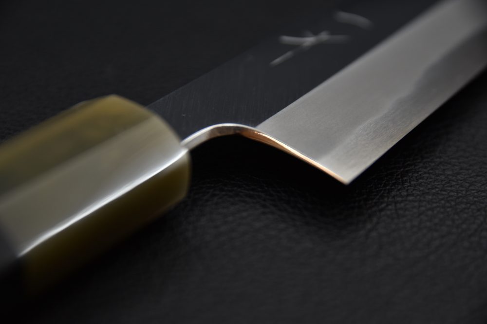 Hitohira Tanaka Kyuzo Aogami #1 Migaki Sujihiki 270mm Taihei Ébène