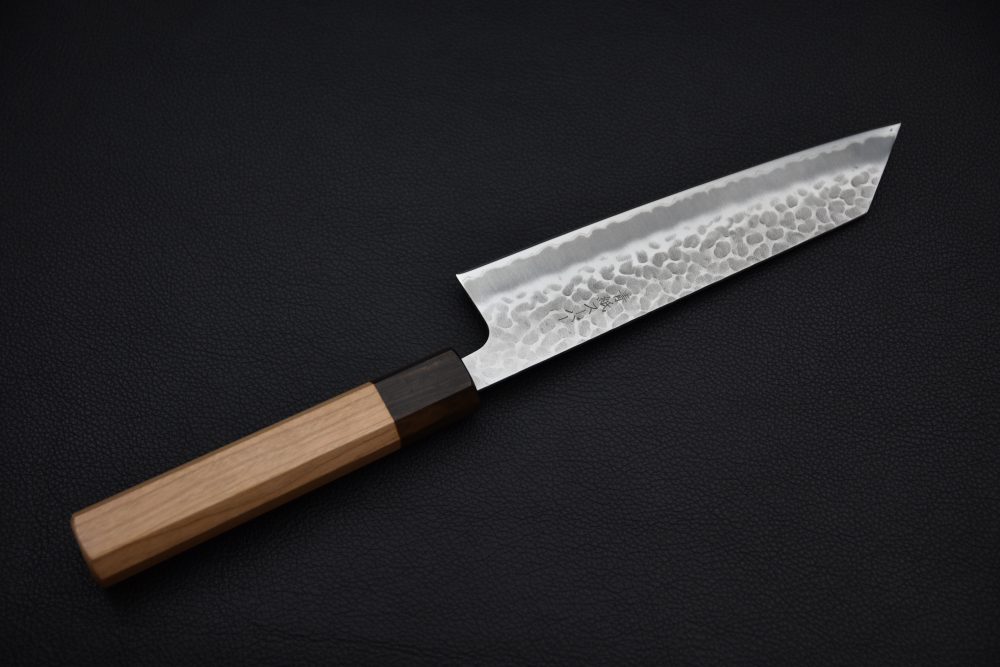 Hitohira Futana SB Migaki Tsuchime Bunka 170mm Cherry wood