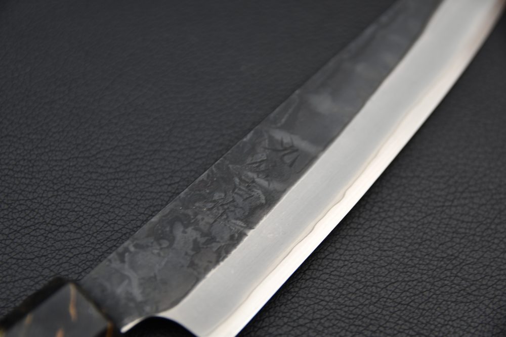 Yoshida Hamono HAP 40 Kiritsuke Petty 135mm Kurouchi Loupe D'érable (Vert)