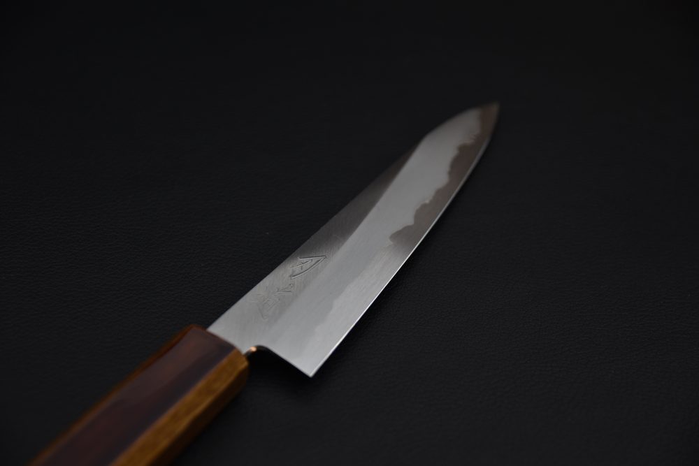 Hado Junpaku Shirogami #1 Stainless Clad Petty 150mm Chêne Laqué
