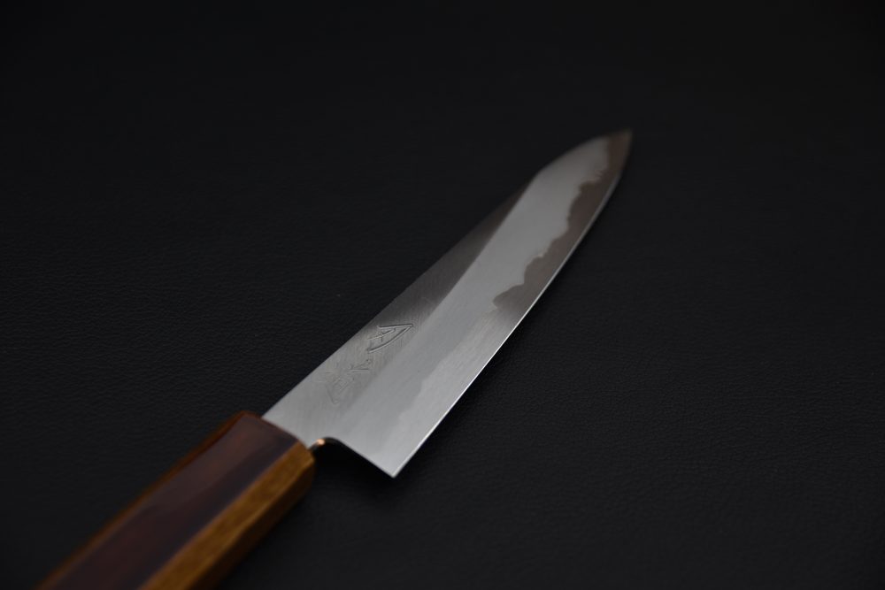Hado Junpaku Shirogami #1 Stainless Clad Petty 150mm Lacquered Oak