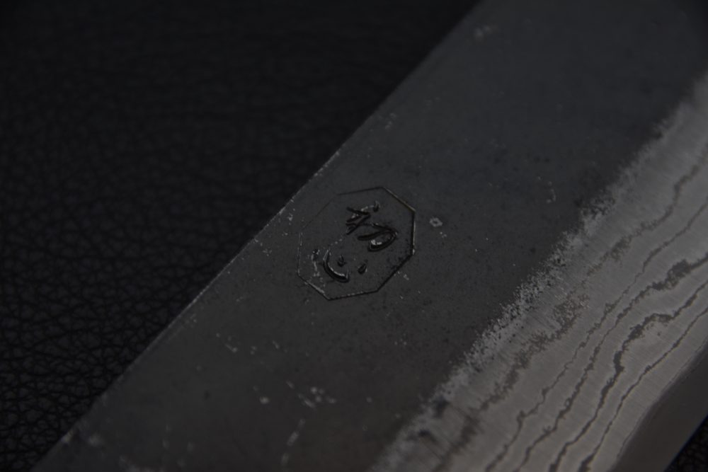 Hatsukokoro Kumokage Aogami #2 Damascus Kurouchi Nakiri 165mm Tagayasan