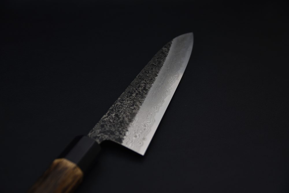 Yoshikane Hamono SLD Damascus Gyuto 210mm Burnt Chestnut