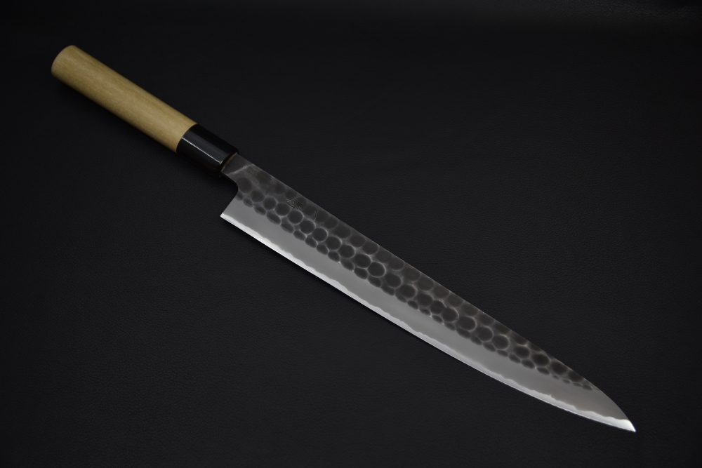 Hitohira Hinode Tsuchime Shirogami #2 Stainless Clad Sujihiki 270mm Ho