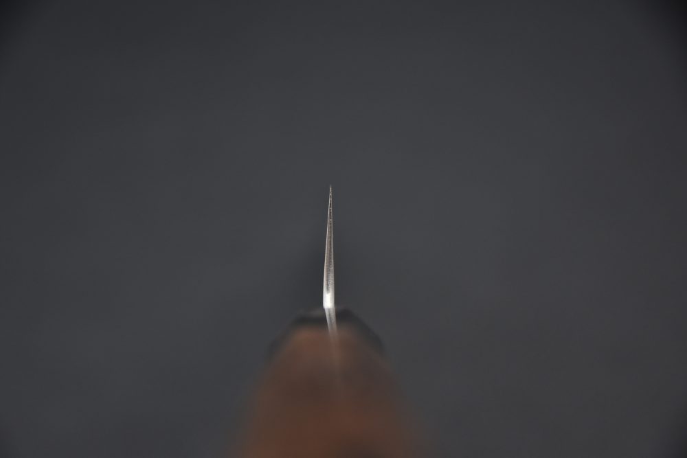 Hatsukokoro Aogami Super Damascus Kurouchi Petty 150mm Walnut