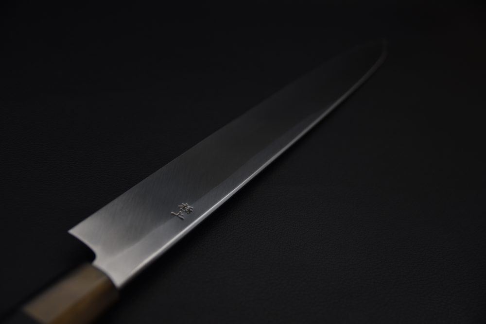 Hitohira Tanaka Mosuke Shirogami #2 Yanagiba 300mm Ebony