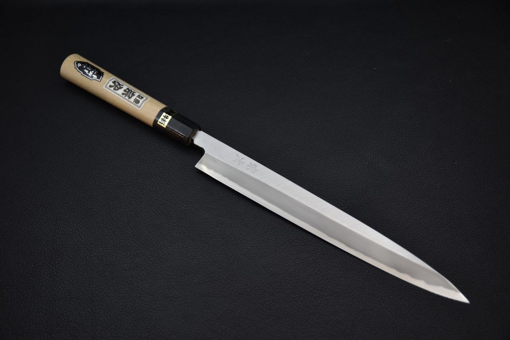Morihei Munetsugu Shirogami #2 Yanagiba 240mm Honba Ho