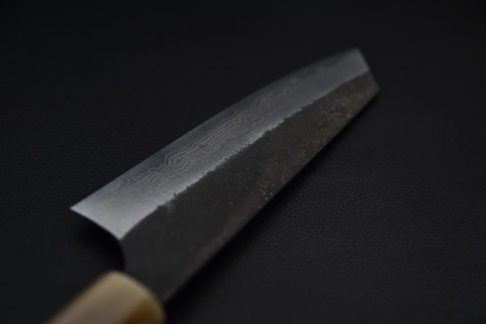 Yoshimi Kato Aogami Super Kurouchi Damascus Bunka 180mm Ébène