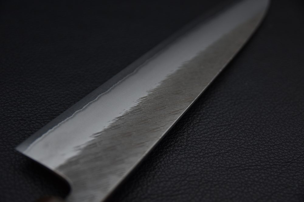 Yoshikane Hamono Shirogami #2 Stainless Clad Tsuchime Gyuto 210mm