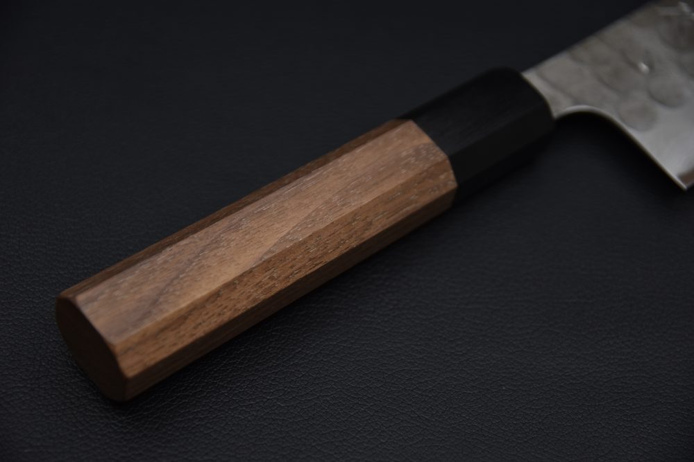 Hatsukokoro Inazuma Aogami Super Damascus Kurouchi Bunka 180mm Noyer