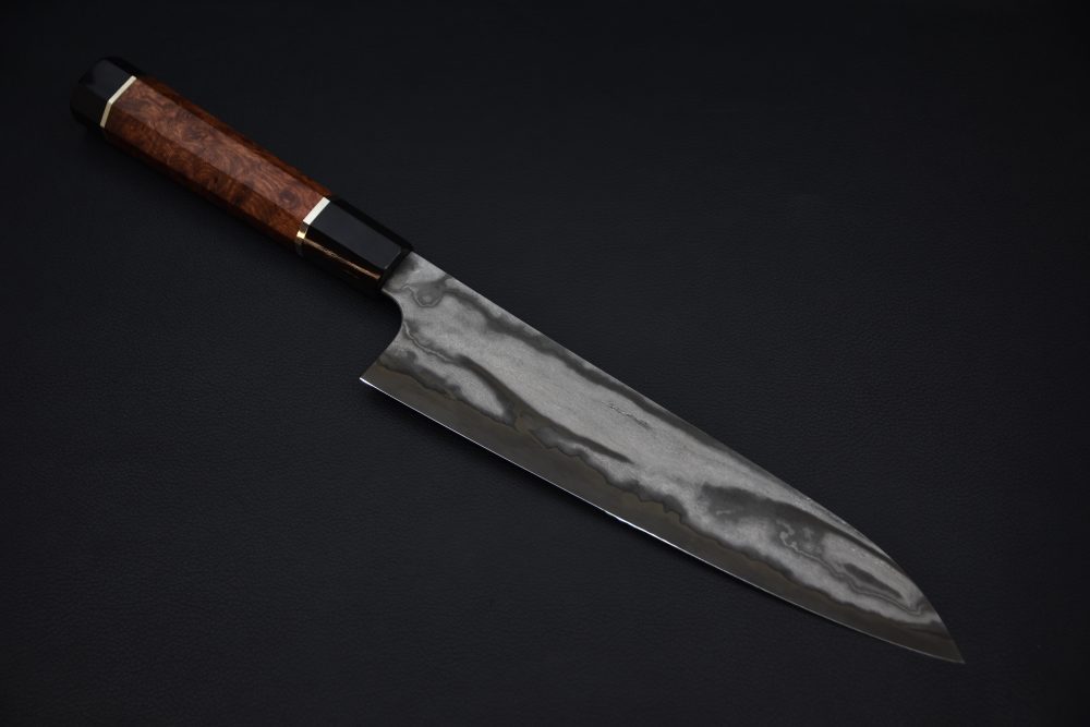 Nigara Hamono Aogami #2 Damascus 240mm Gyuto Karin #3