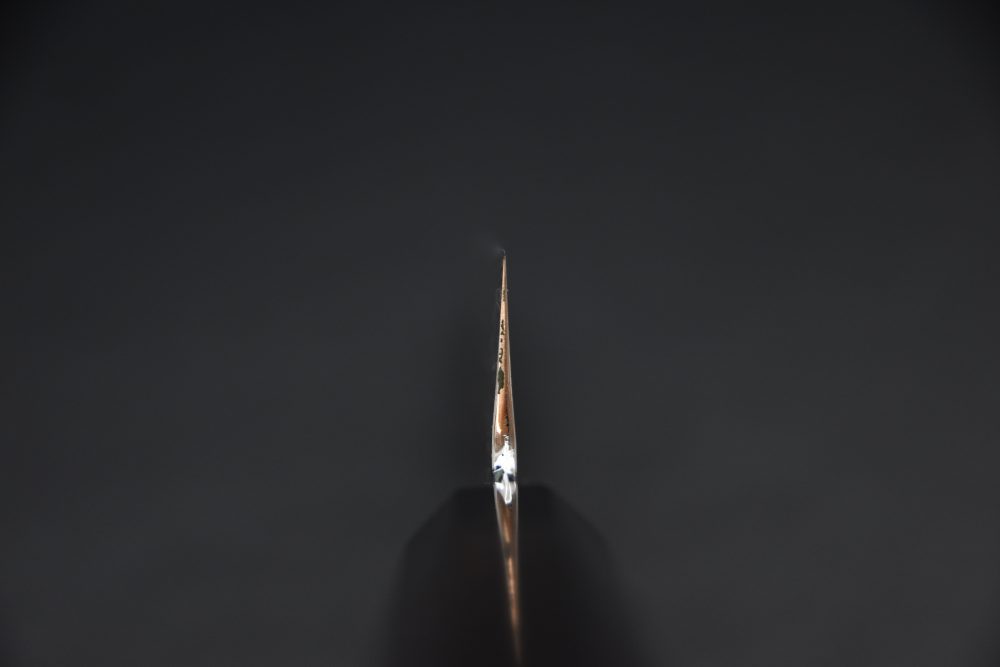 Nakagawa Satoshi Ginsan Migaki Kiritsuke Gyuto 210mm Ébène