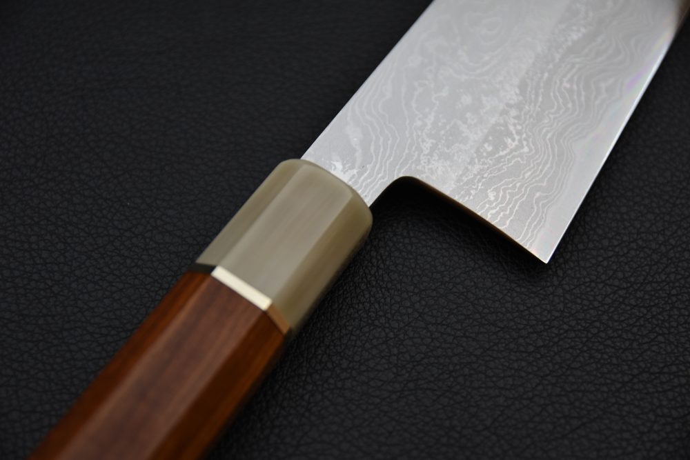 Yoshikazu Tanaka Shirogami #1 Damascus Gyuto 240mm Red Sandalwood