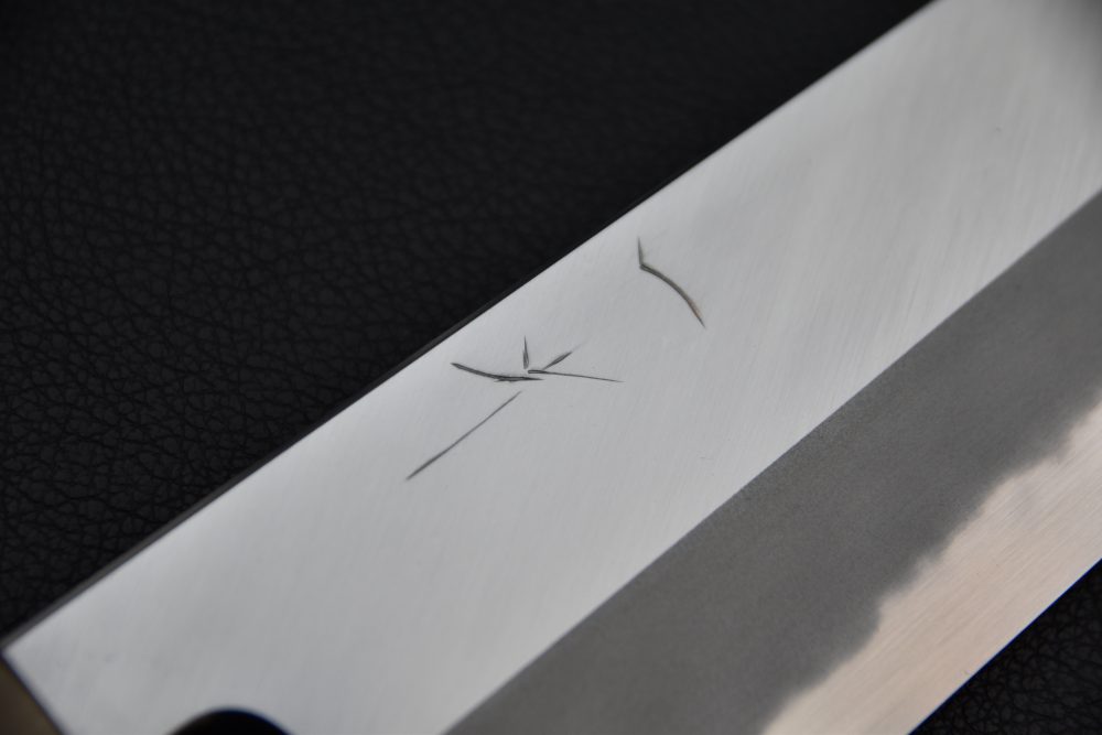 Hitohira Tanaka Kyuzo Aogami #1 Migaki Kiritsuke Gyuto 240mm Ziricote (Extra Height)