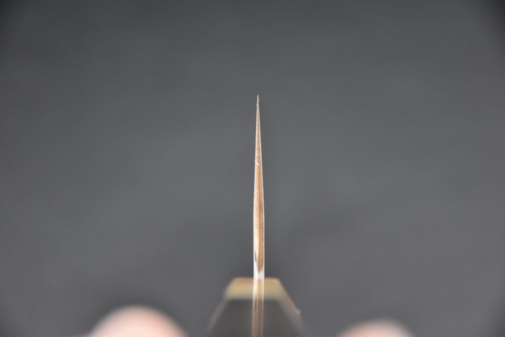 Hitohira Togashi Shirogami #1 Stainless Clad Nakiri 180mm Ebony