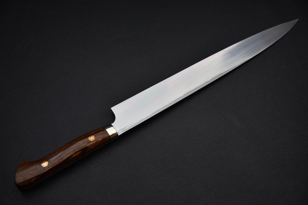 Yoshihiro Yauji Aogami #2 Damascus Yanagiba 300mm Ironwood