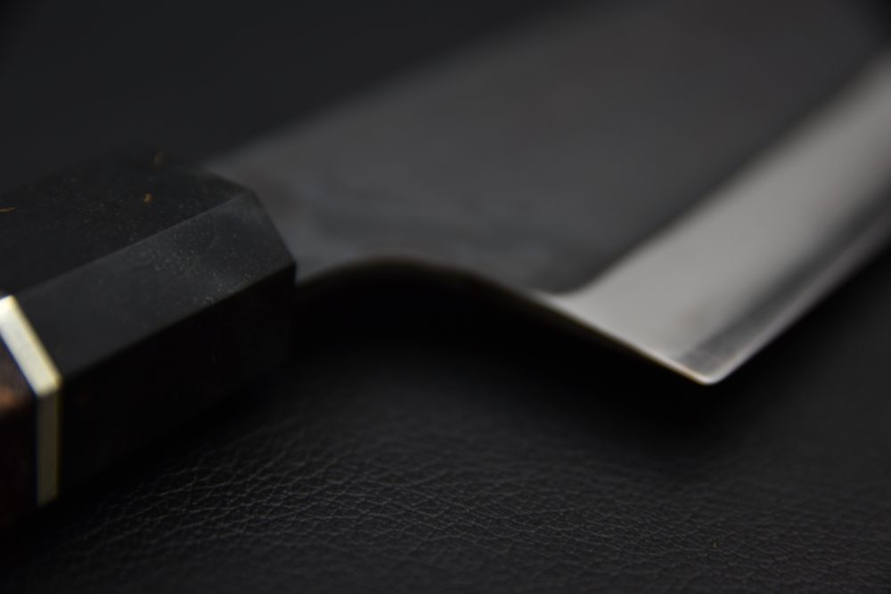 Yoshida Hamono HAP 40 Bunka 190mm Kurouchi Maple Burl (Black)