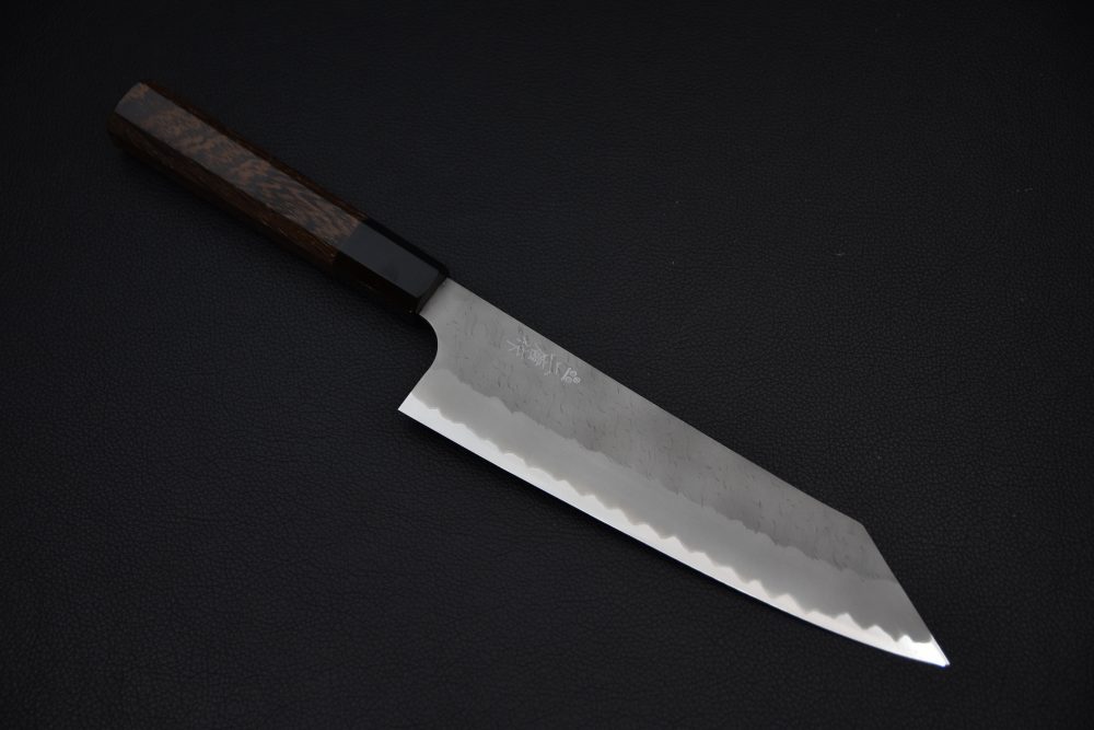 Nigara Hamono Aogami Super Migaki Tsuchime Kiritsuke Gyuto 210mm Tagayasan