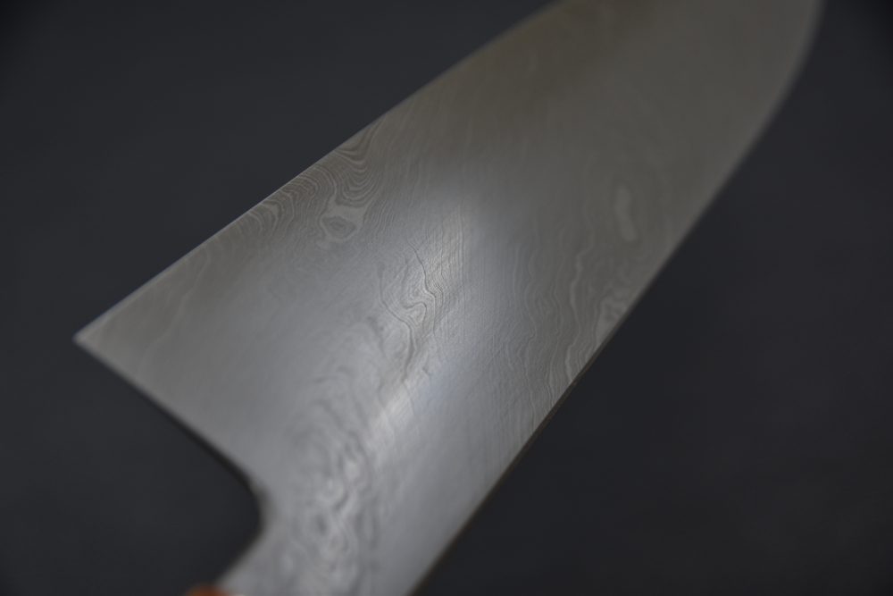 Shoichi Hashimoto Black Damascus Coreless Gyuto 240mm Snakewood