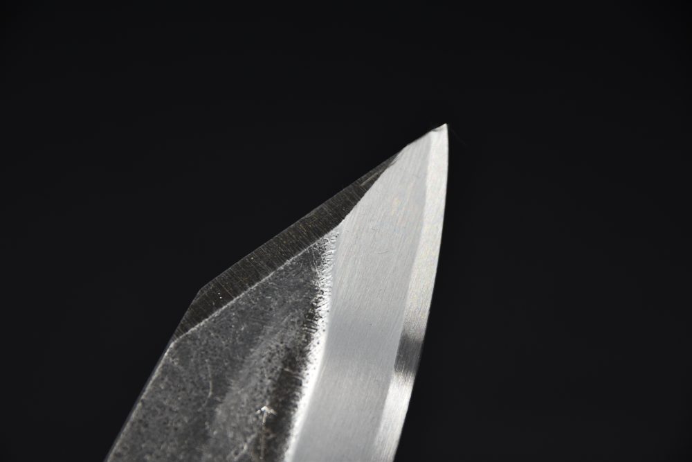 Hatsukokoro Shirasagi Kurouchi Aogami #2 Tsuchime Deba 180mm Wenge