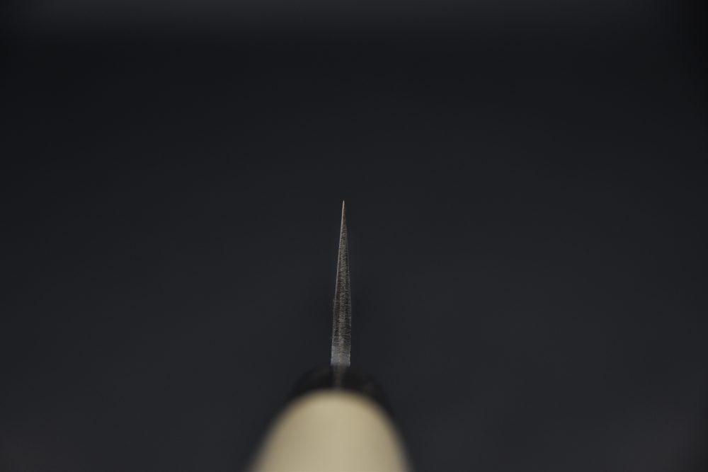 Mutsumi Hinoura Kurouchi Shirogami #2 Sujihiki 270mm Ho