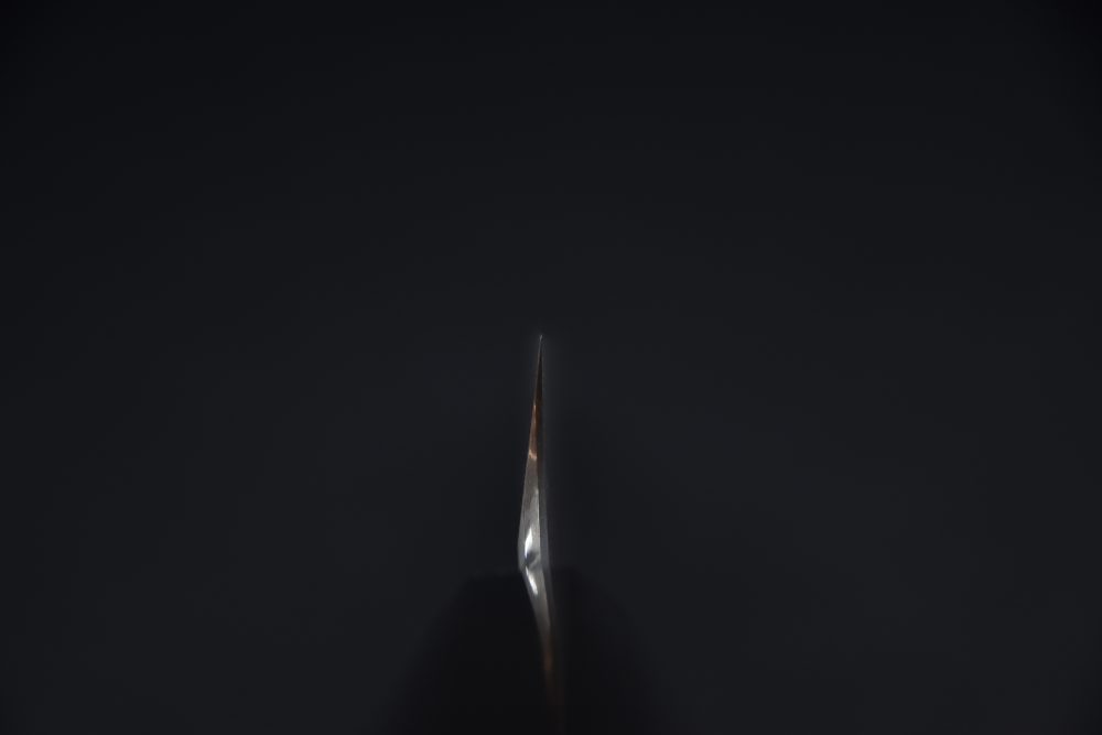 Nigara Hamono Anmon Ginsan Yanagiba 240mm Kurozome Ebony