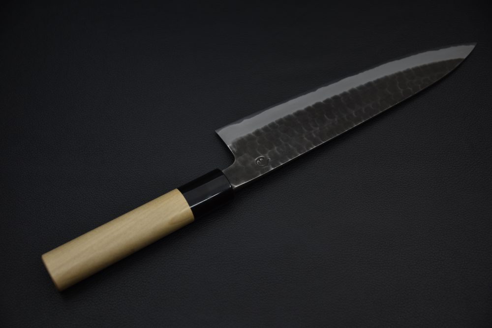 Hitohira Hinode Tsuchime Shirogami #2 Stainless Clad Gyuto 210mm Ho