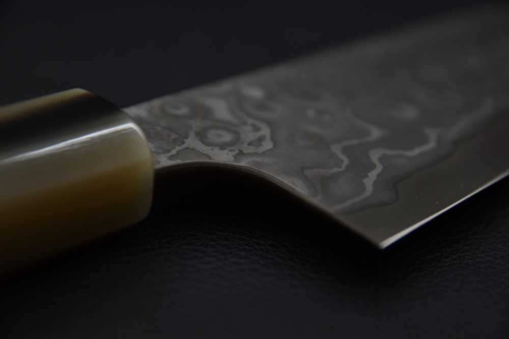 Nigara Hamono Aogami #2 Damascus 210mm Gyuto Ébène #1