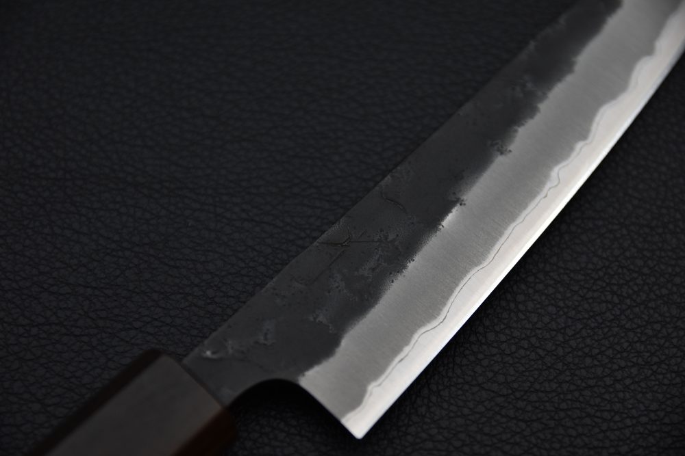 Hitohira Futana SB Kuro Nashiji Petty 150mm Cerisier