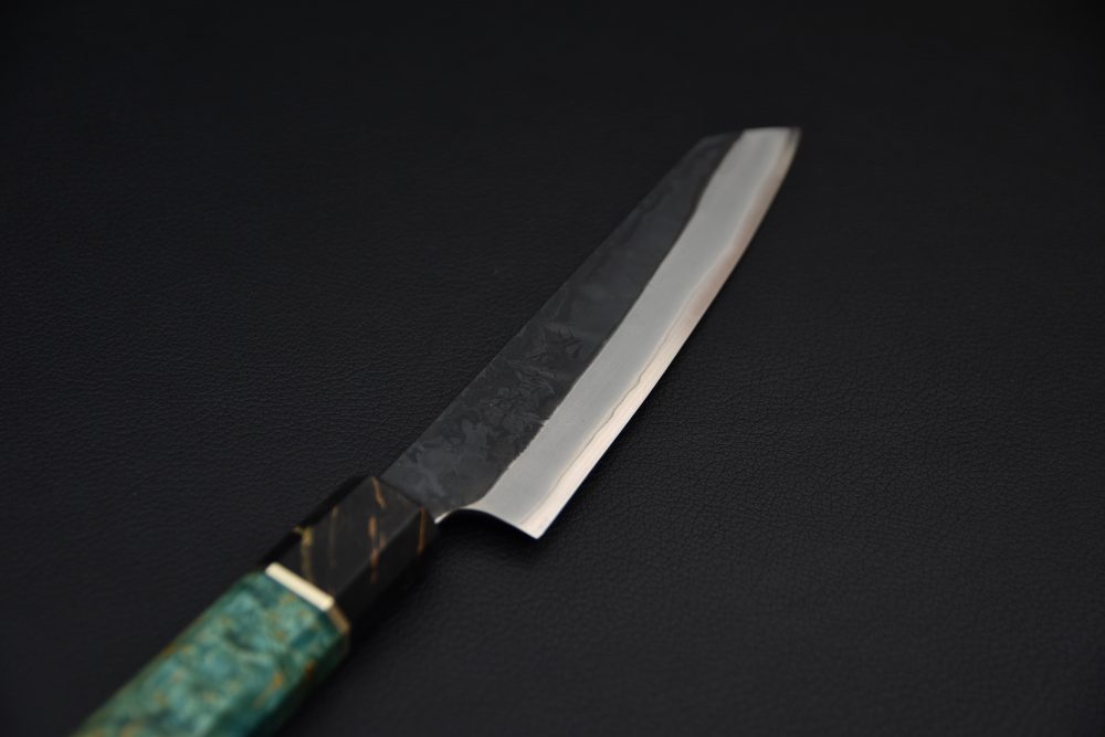 Yoshida Hamono HAP 40 Kiritsuke Petty 135mm Kurouchi Loupe D'érable (Vert)