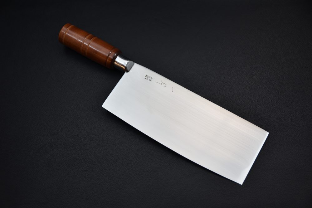 Hitohira Stainless Clad Chinese Cleaver 200mm Beech Wood