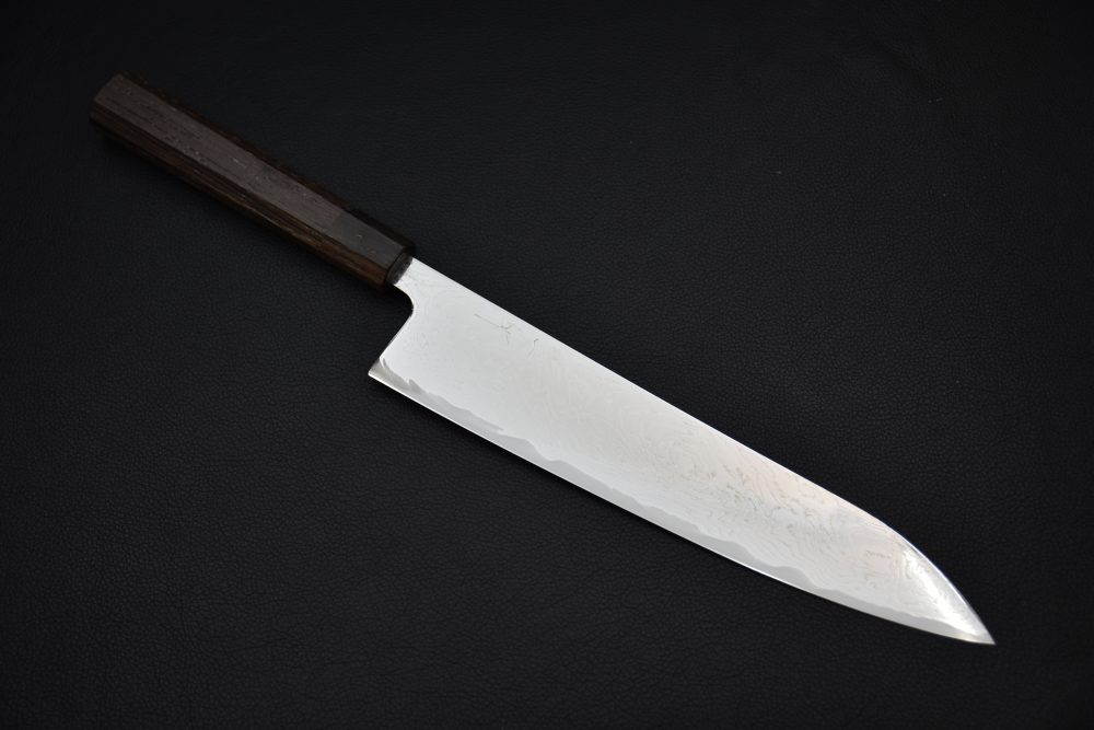 Hitohira Futana Nickel Damascus Gyuto 240mm Tagayasan