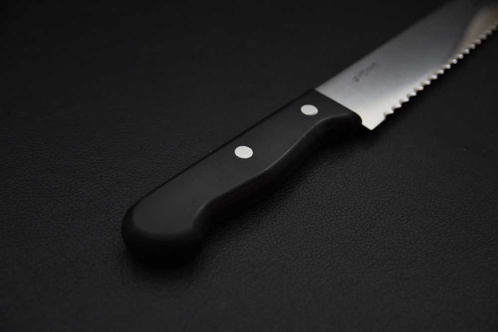 Hitohira Hiragana Couteau à Pain 300mm Pakka