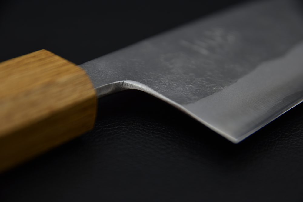 Motokyuuichi Ginsan Nashiji Kiritsuke Gyuto 210mm Burnt Oak