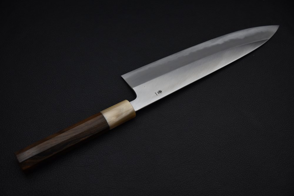 Hitohira Tanaka Kyuzo Aogami #1 Migaki Gyuto 240mm Ziricote (Extra Height)