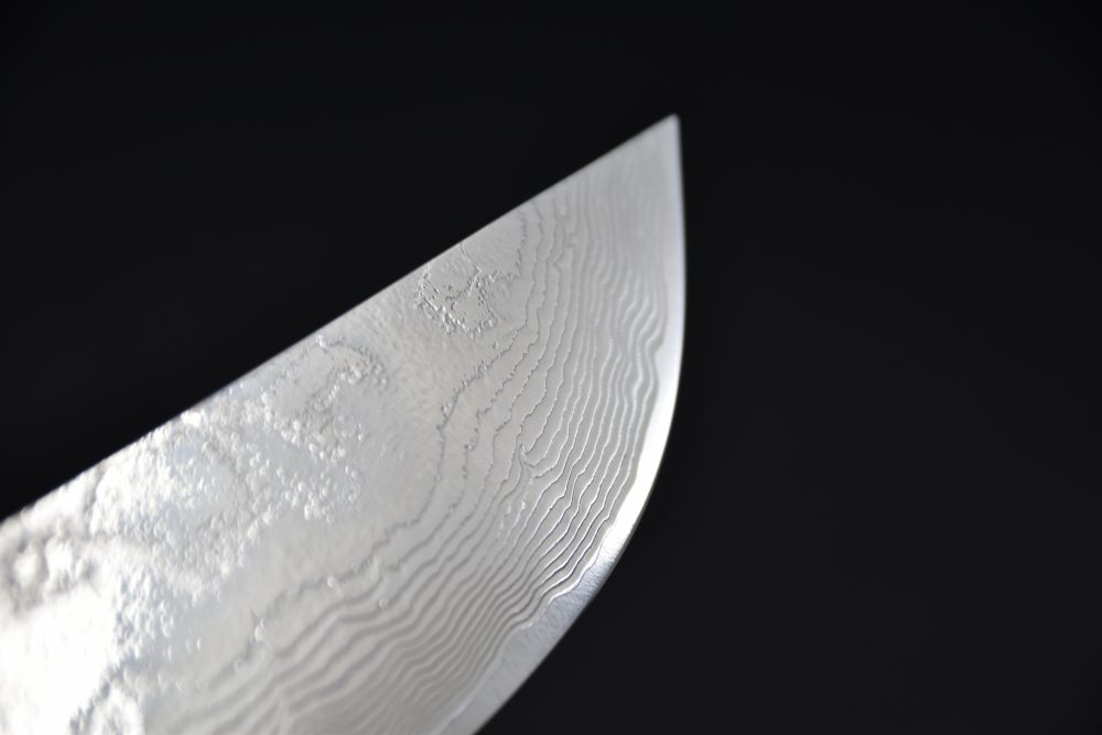 Saji Hamono R2 Damascus Sujihiki Sakimaru 240mm Corne De Cerf