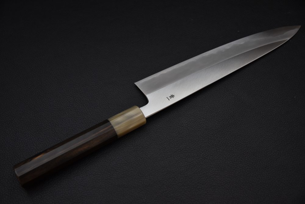Hitohira Tanaka Kyuzo Aogami #1 Migaki Gyuto 240mm Taihei Ébène de Macassar