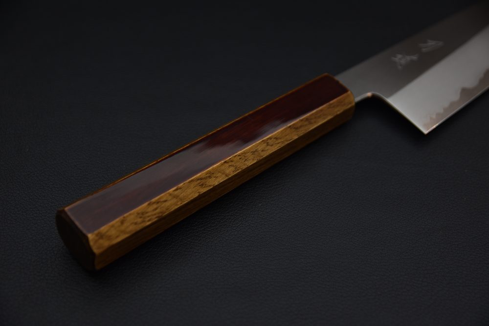 Hado Junpaku Shirogami #1 Stainless Clad Gyuto 240mm Chêne Laqué