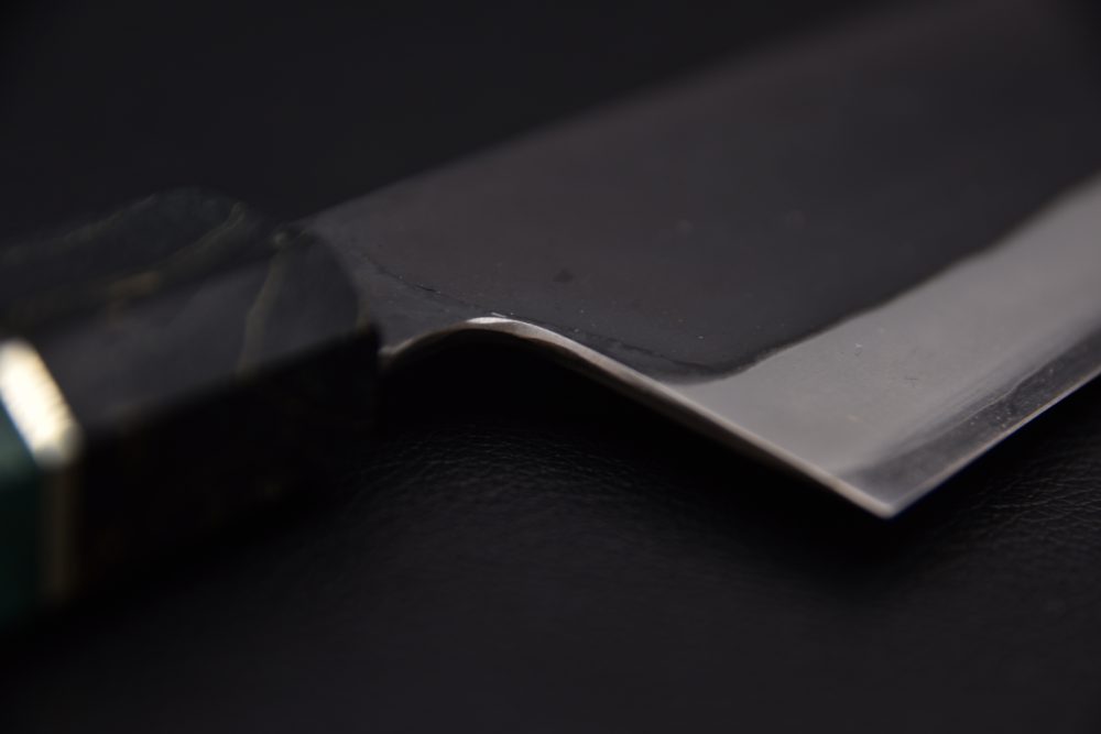 Yoshida Hamono HAP 40 Nakiri 165mm Kurouchi Loupe D'érable (Vert)