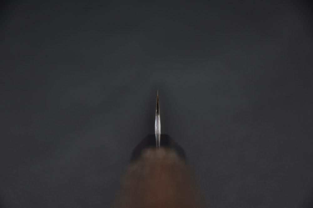 Nigara Hamono Aogami Super Migaki Tsuchime Kiritsuke Petty 120mm Tagayasan